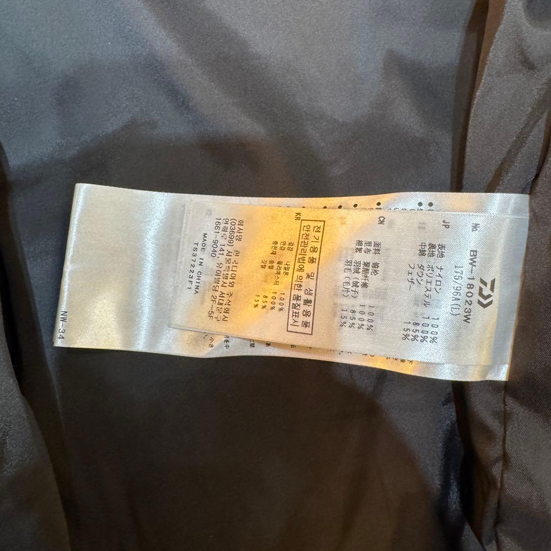 DAIWA PIER39 ダウンベスト ブラック L DAIWA PIER39 ダウンベスト ブラック L