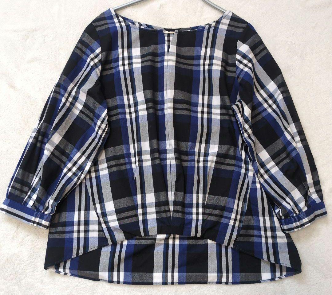 【美品】COLLAGE GALLARDAGALANTE　チェック柄ブラウス