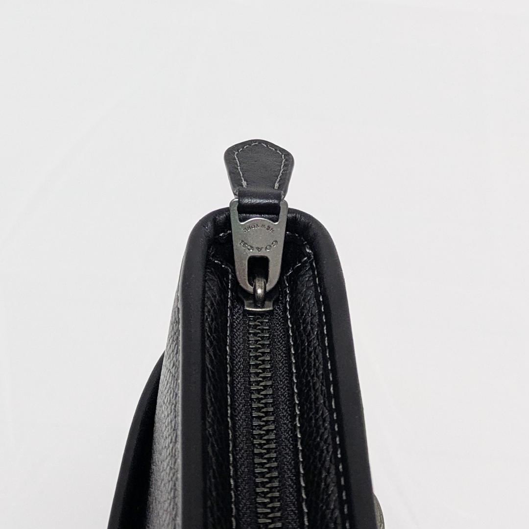 美品 定価7.7万 コーチ COACH スムーズレザー スリム