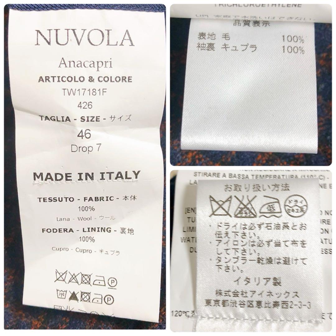 【美品】De Petrillo　テーラード　Anacapri　チェック　46