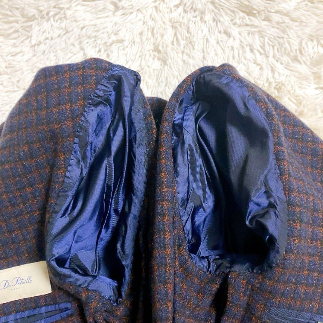 【美品】De Petrillo　テーラード　Anacapri　チェック　46