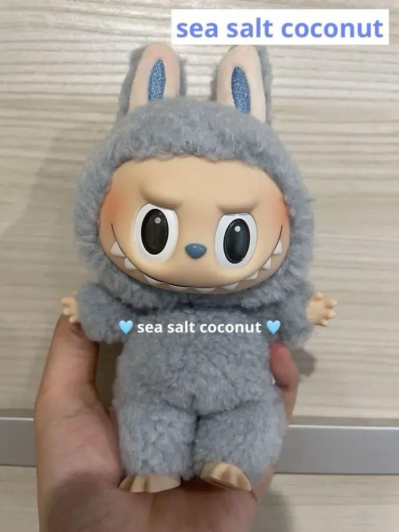 ラブブ LABUBU正規品 マカロン Sea salt coconut Labubu The Monsters Exciting Macaron Vinyl Face Series Sea
