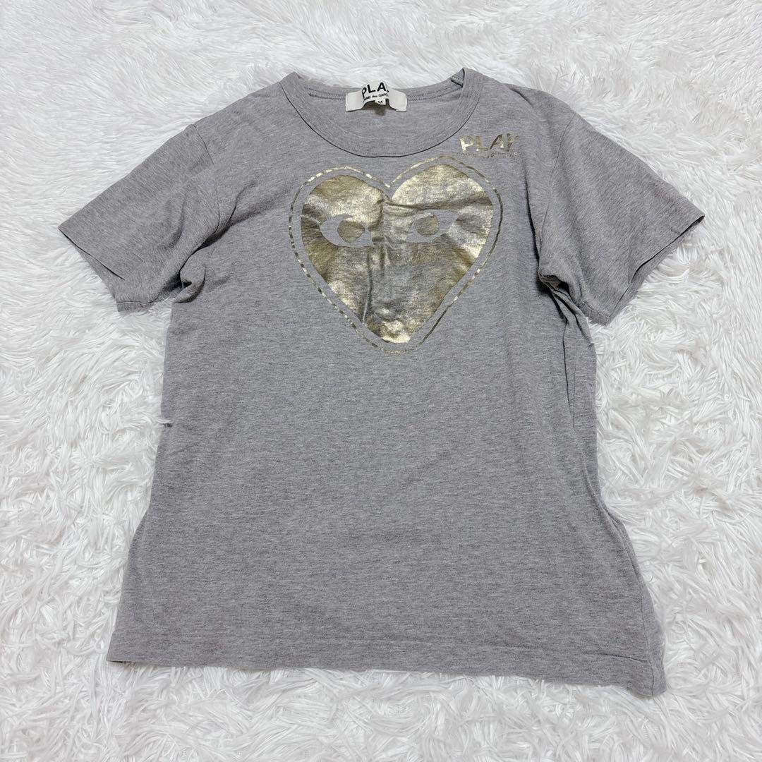 コムデギャルソン PLAY ゴールドハートプリント Tシャツ M 5,130円