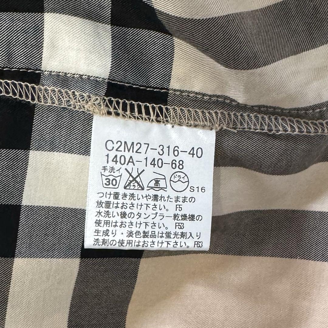 ❤️美品！バーバリーチェック柄 長袖シャツ ボタンダウン　140cm