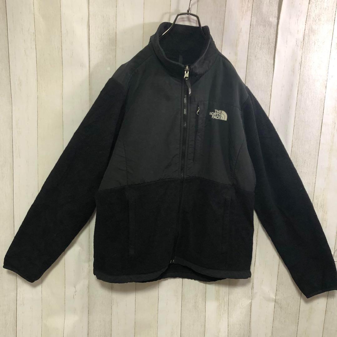 【公式】 US規格古着THE NORTH FACEデナリジャケット黒刺繍ノースフェイス フリース