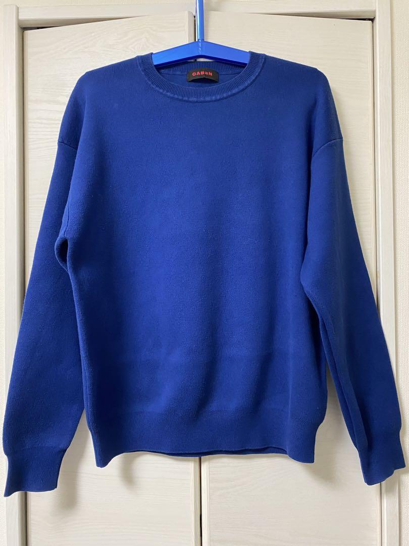 CABAN キャバン コットンカシミヤ クルーネックニットプルオーバー