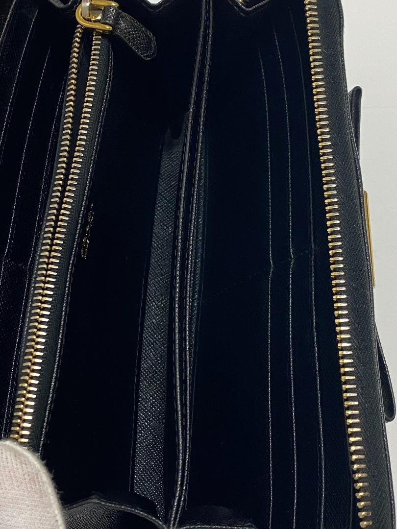 国産 期間限定 USED PRADA プラダ ラウンドファスナー長財布 リボン oajmF-m65044888925 品質保証2022