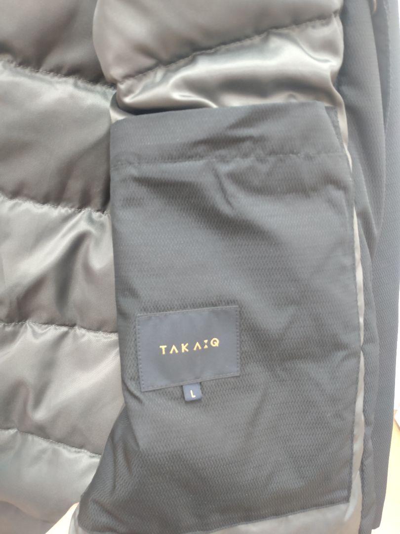 ★TAKA-Q ドビーメモリーダウンコート L ブラック 着用1回★