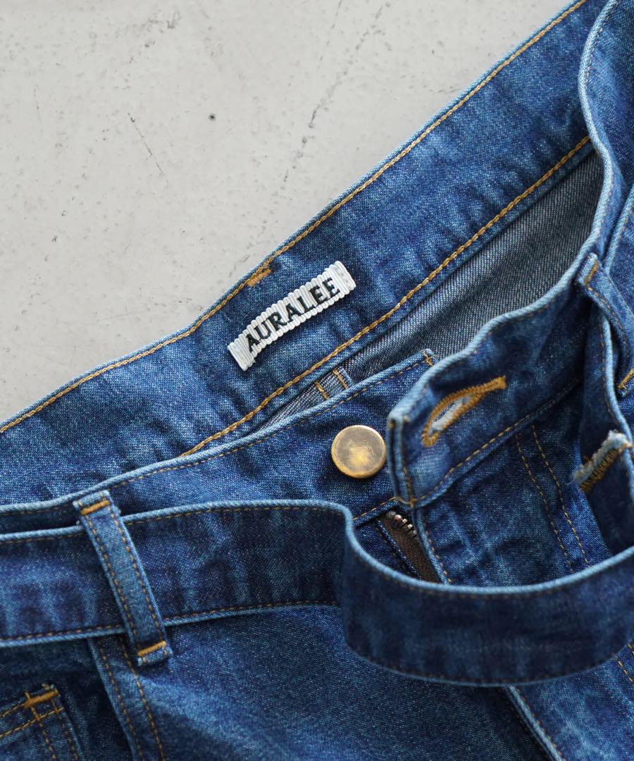 パンツ AURALEE SelvedgeLightOzDenimBeltedPants