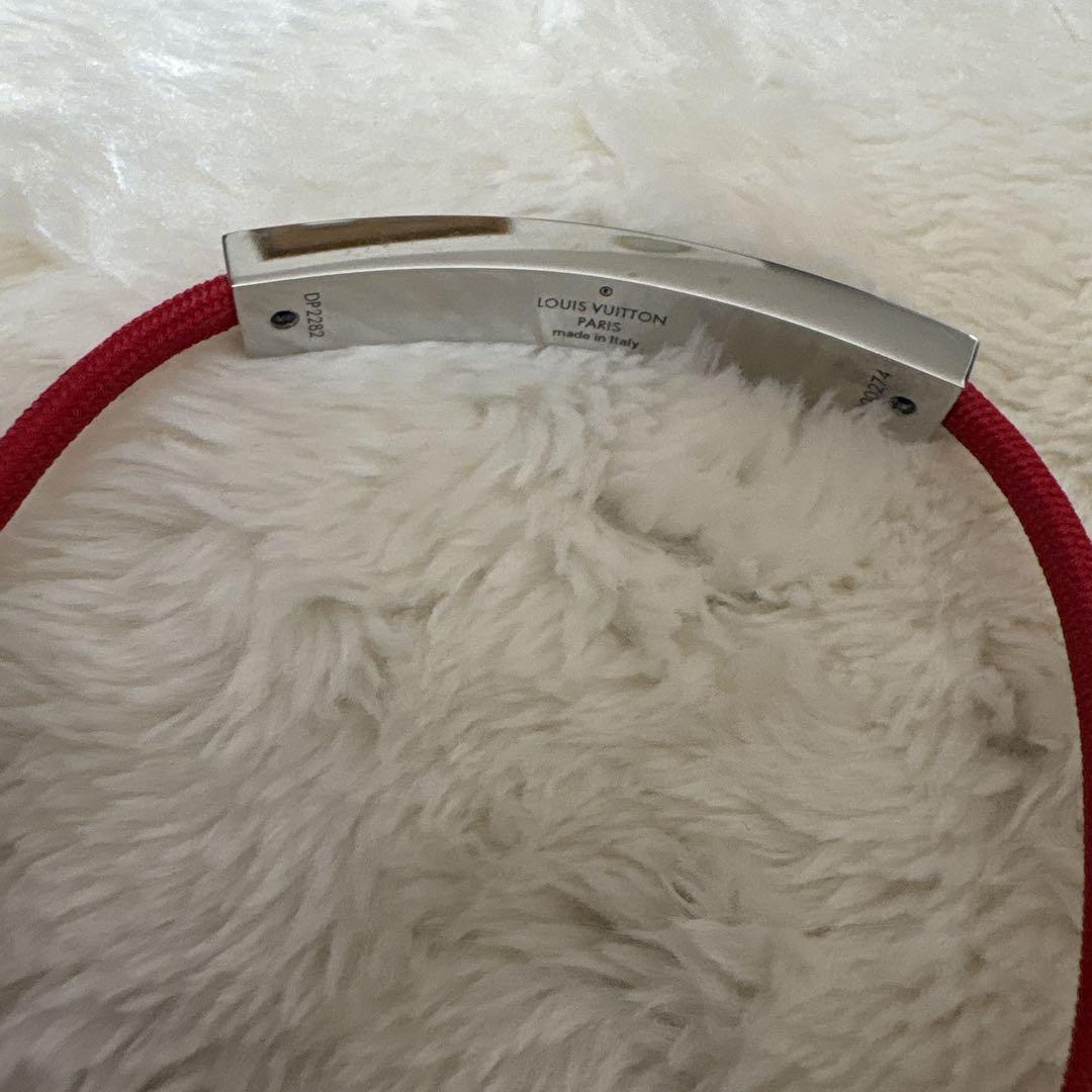 正規品【美品】LOUIS VUITTON レッド バングル