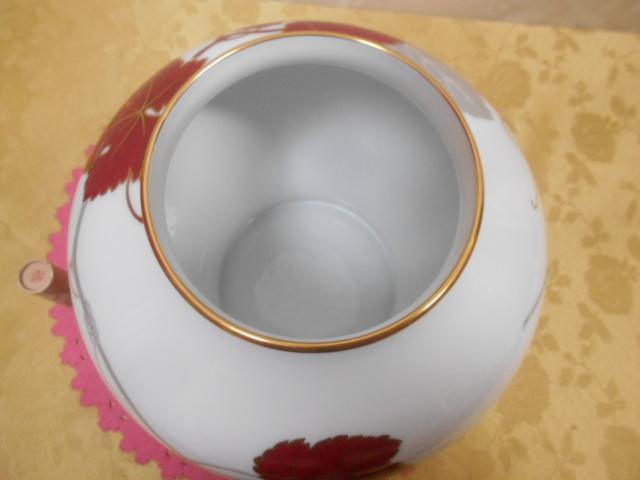 大倉陶園　金縁　花瓶　葡萄♪　美品