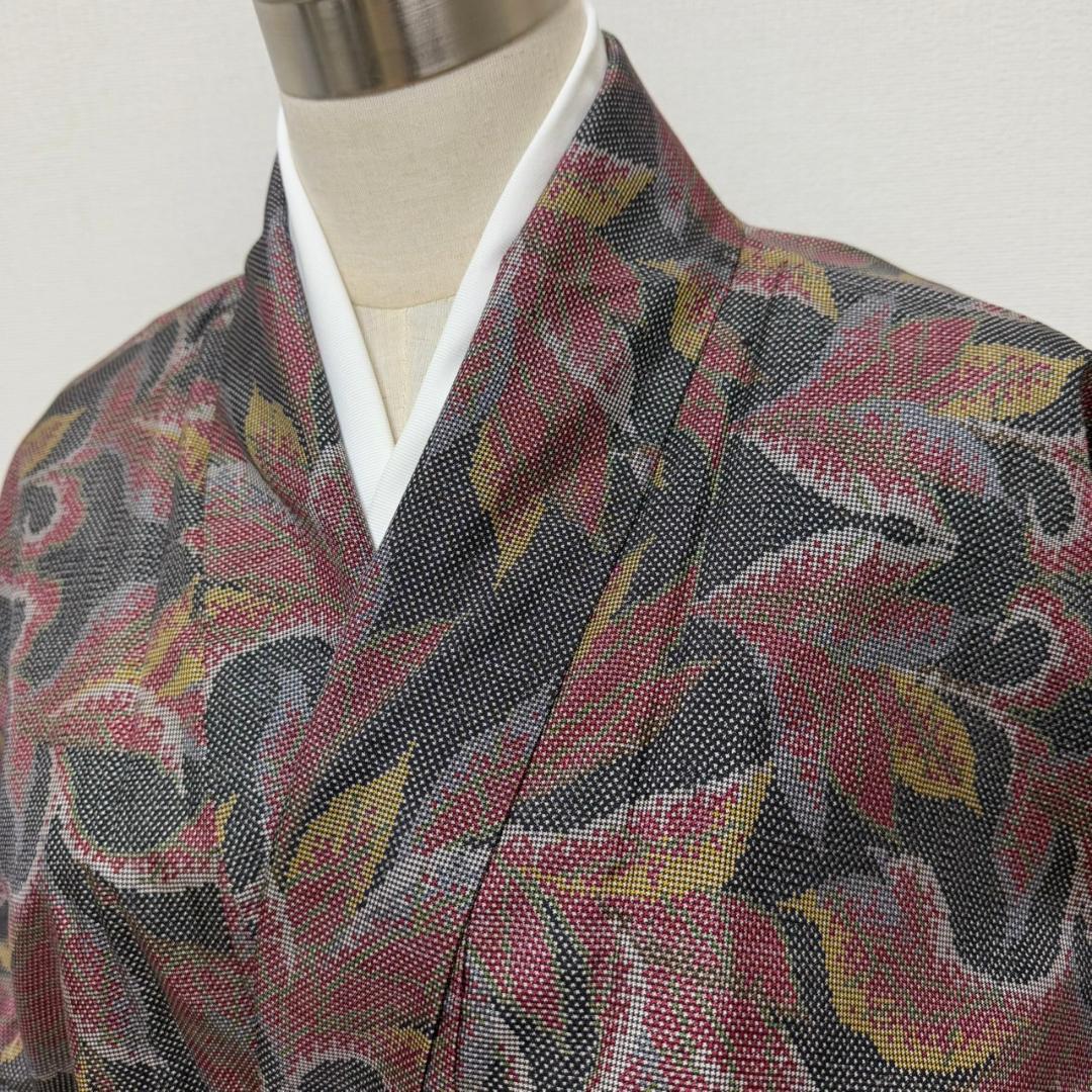 KN3484 大島紬 身丈161.5cm 着物 正絹