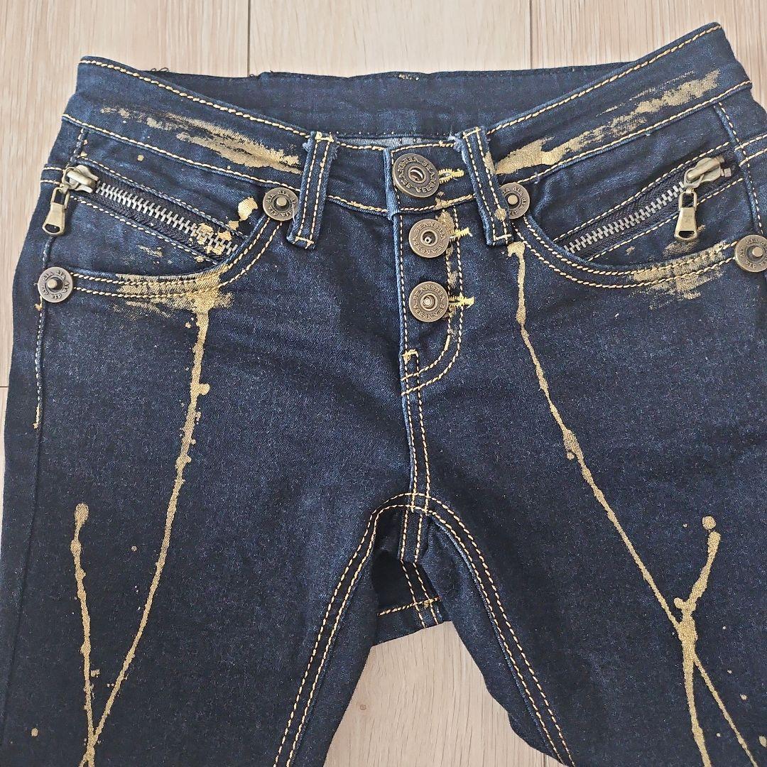⭐d.i.a.ペイントスキニーデニム⭐ size25⭐ スキニーデニム