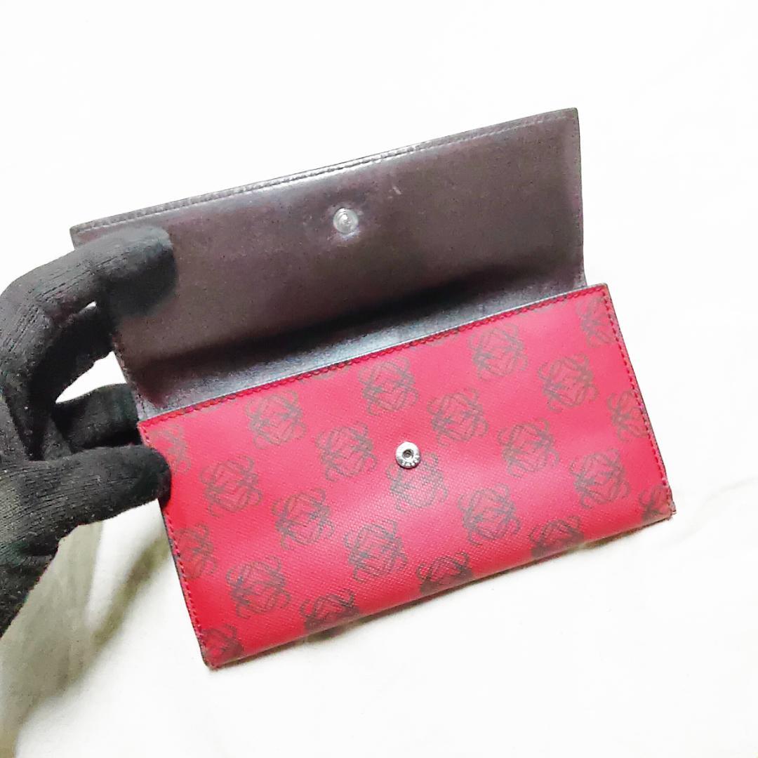 激安通販特集！ 袋付き PVC アナグラム リピート 長財布 Wホック LOEWE ロエベ 良品 小物