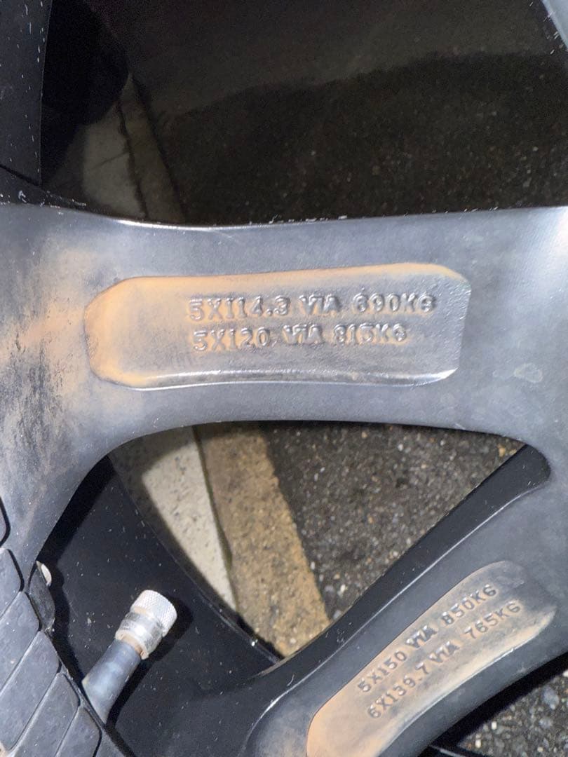 マーテルギア2フェイス 22インチタイヤ 4本セット ジャンク品