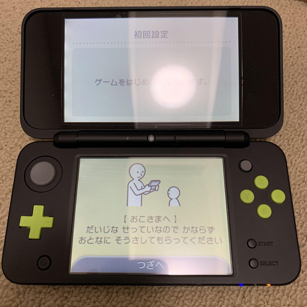 Newニンテンドー2DS LL ブラック×ライム テレビゲーム