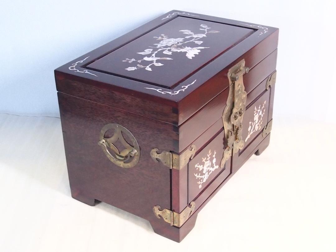 螺鈿細工 真鍮金具|錠前