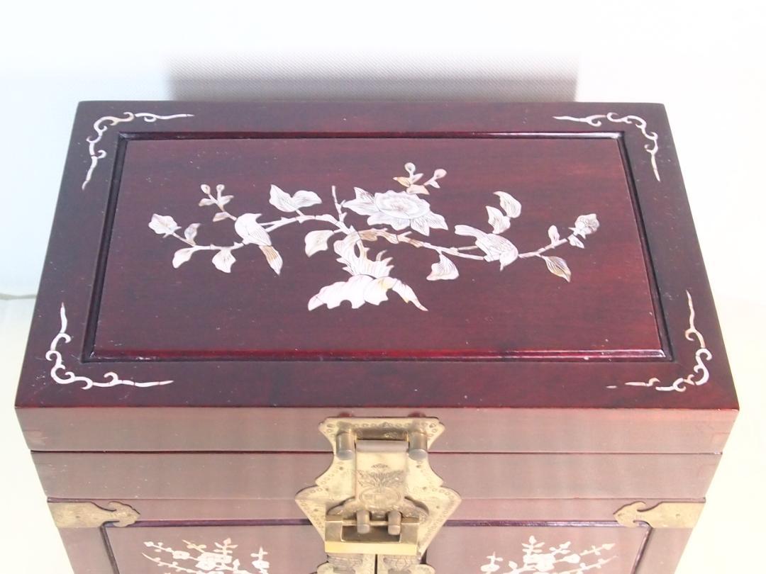 螺鈿細工 真鍮金具|錠前