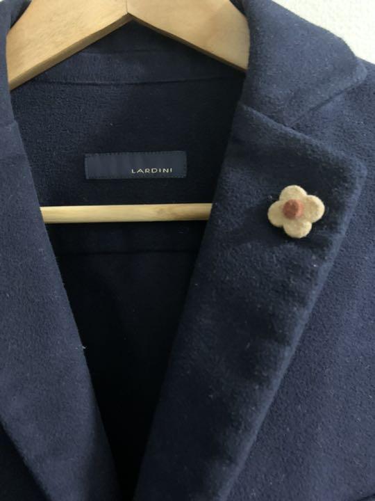 よろしくお LARDINI サイズL ネイビー 5VbwN-m65067213776 ジャケット ットです