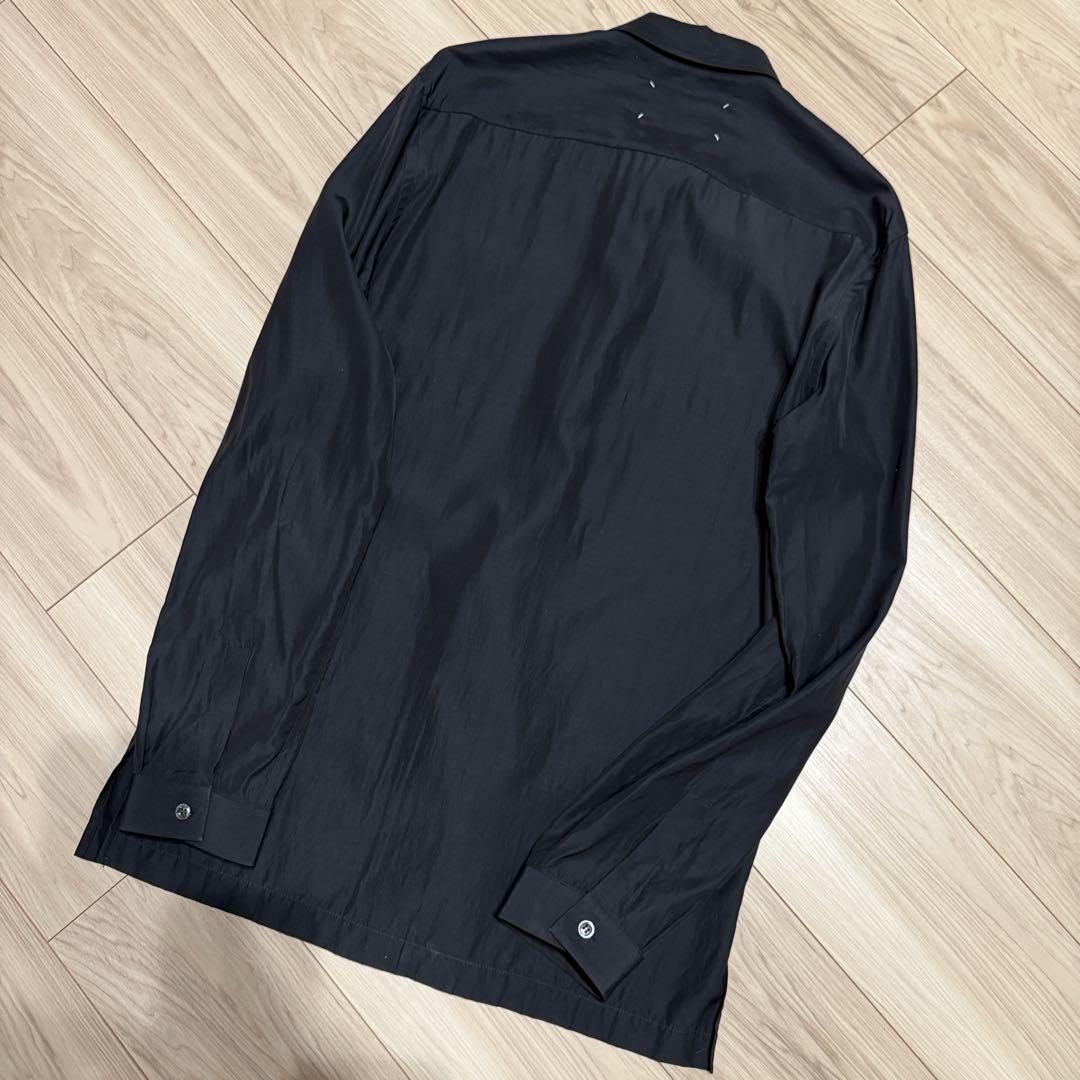 【美品】Maison Margiela ジップ レイヤード シャツ