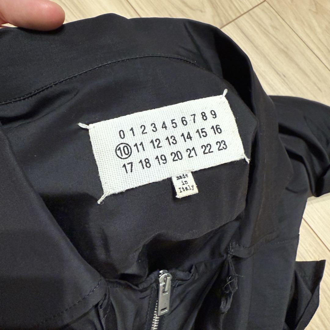 【美品】Maison Margiela ジップ レイヤード シャツ
