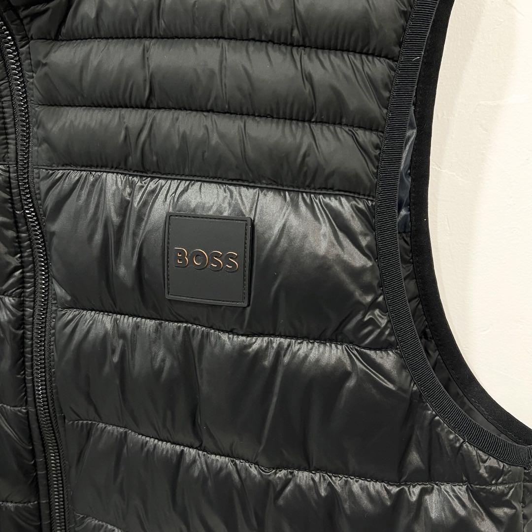 美品　HUGO BOSS はっ水 スリムフィットジレ ロゴパッチ ベスト
