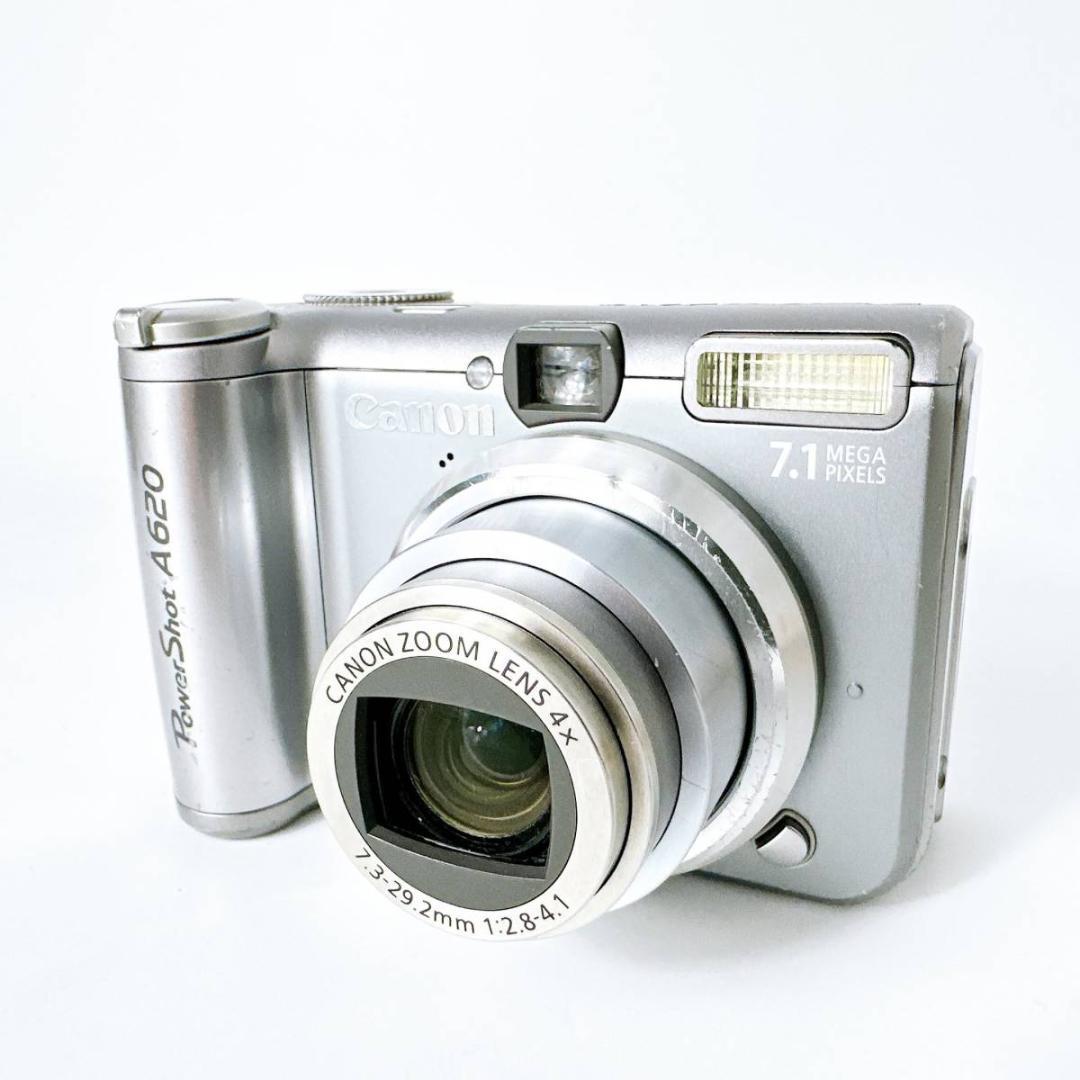 ファインダ種類実像タイプCanon Power Shot A620 PC1145 デジカメ 単三電池駆動