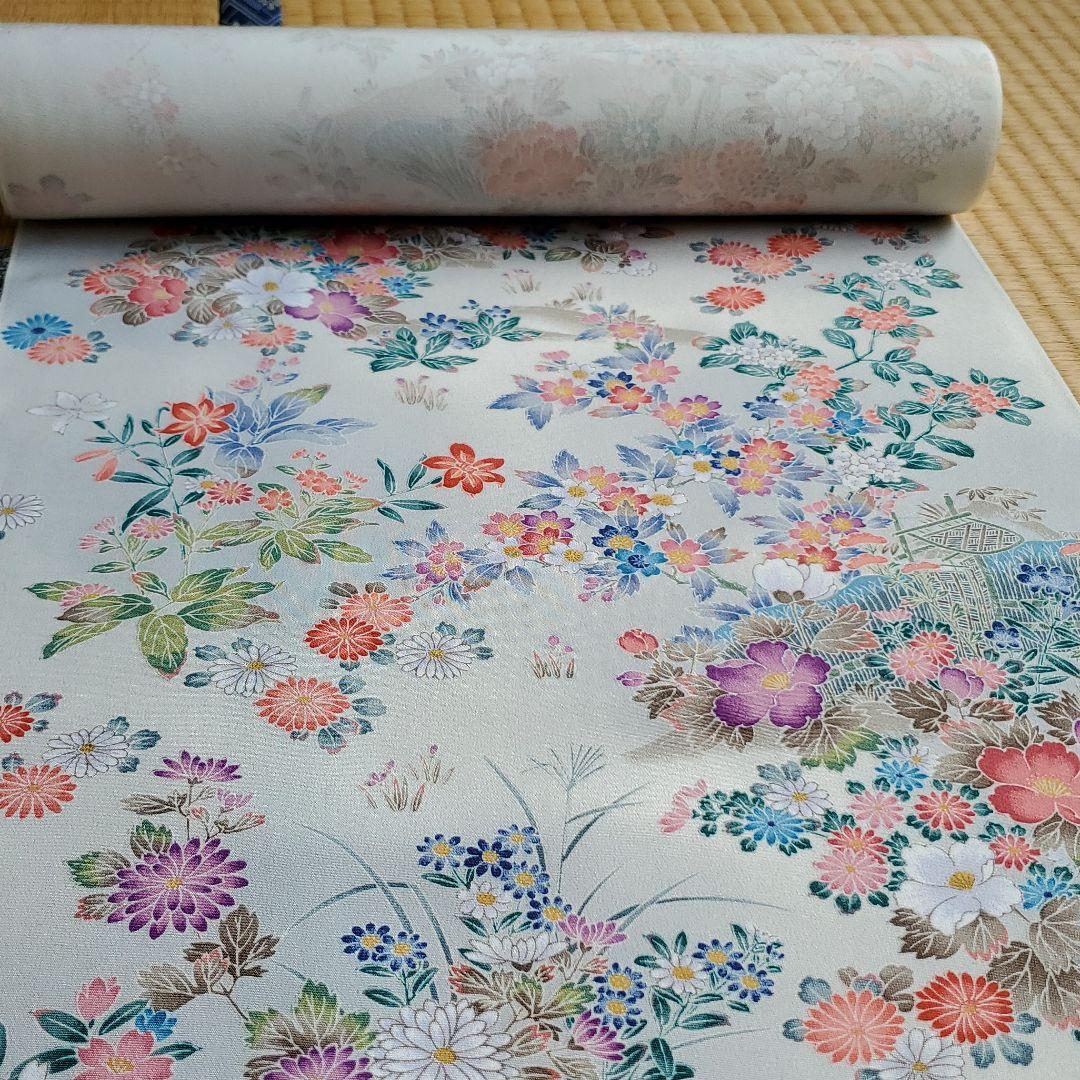 日本の美 加賀友禅 反物 本場加賀染 伝統工芸品指定柄 正絹 高級 日本の美 加賀友禅 反物 本場加賀染 伝統工芸品指定柄 正絹 高級