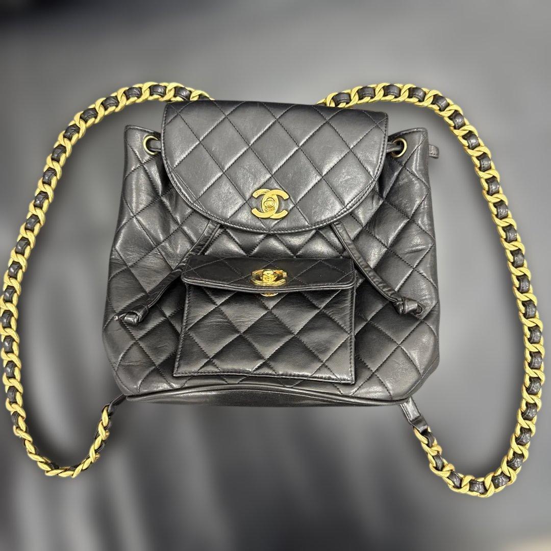 CHANEL シャネル マトラッセ バッグ リュック ブラック レディース