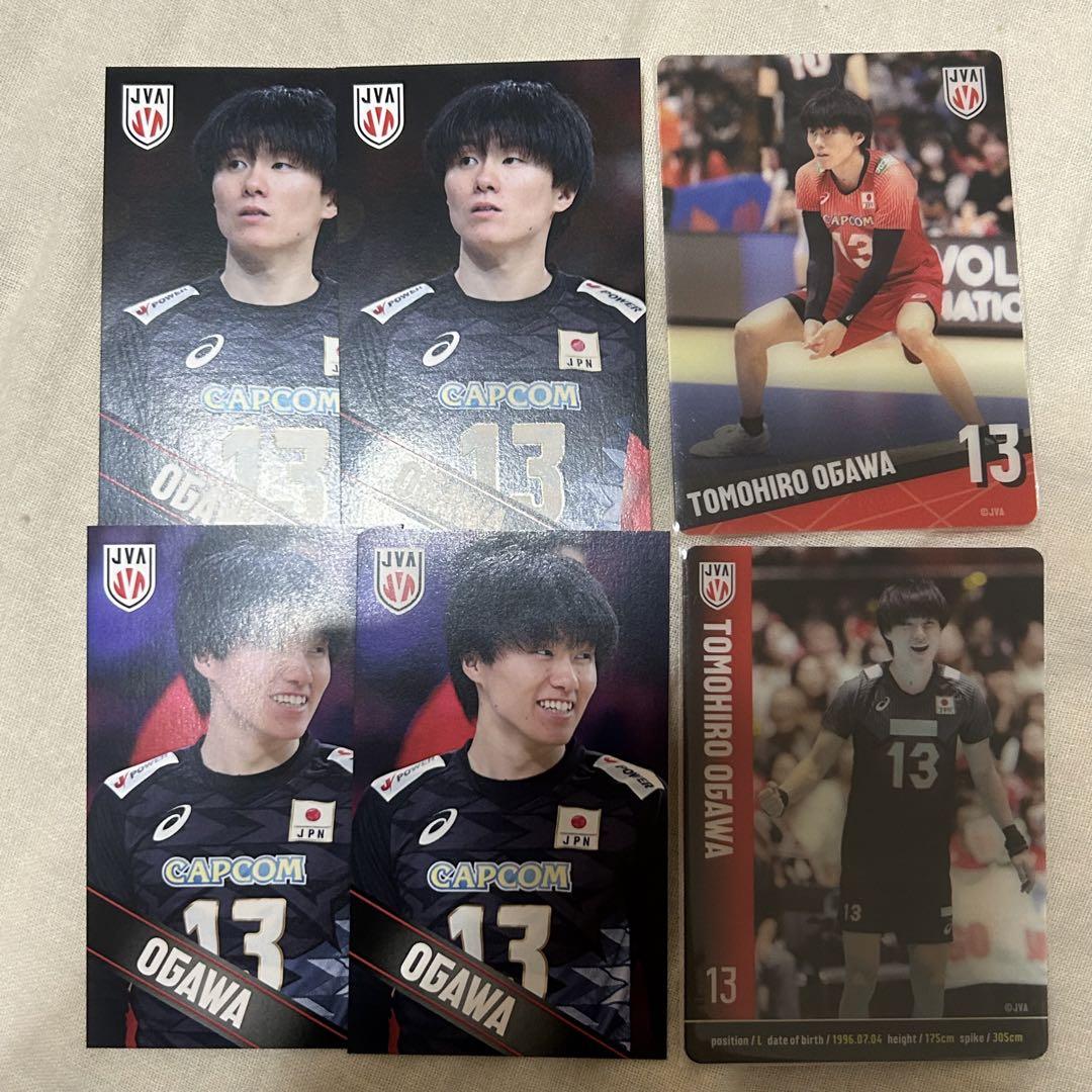 小川智大 チェキ 缶バッチ ステッカー バレーボール日本代表 モバガチャ トレカ バレーボール男子日本代表 ガチャガチャ アクリルボールチェーン