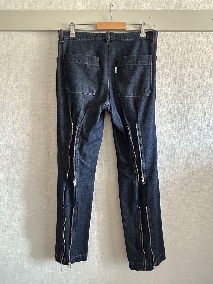 ボンテージデニムパンツ FTW】ボンデージパンツ デニム 古着 - メルカリ
