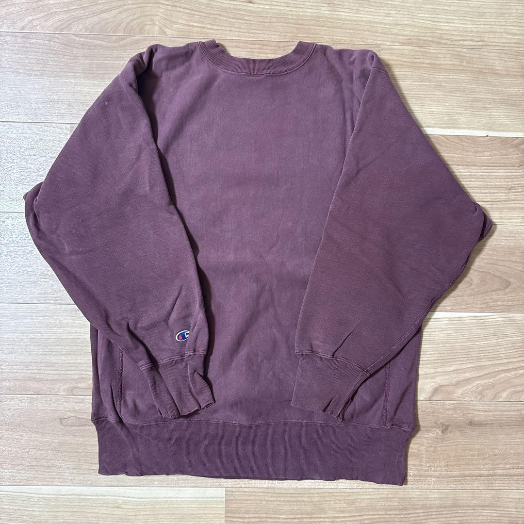 90s チャンピオン　リバースウィーブ　USA製 刺繍タグ　サイズXL エンジ