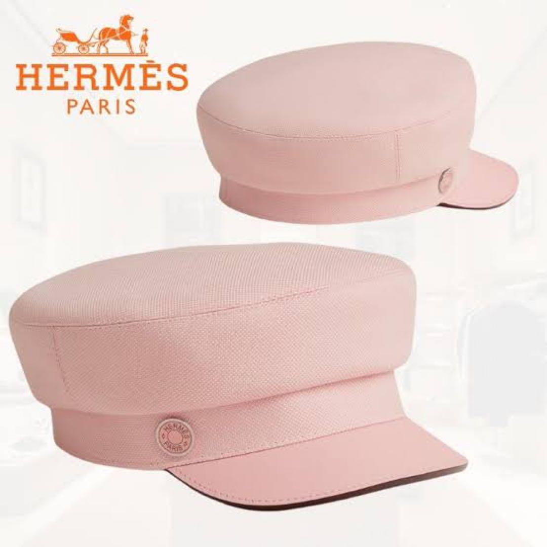 驚きの価格 HERMES ピンク キャスケット 57サイズ - メルカリ 帽子