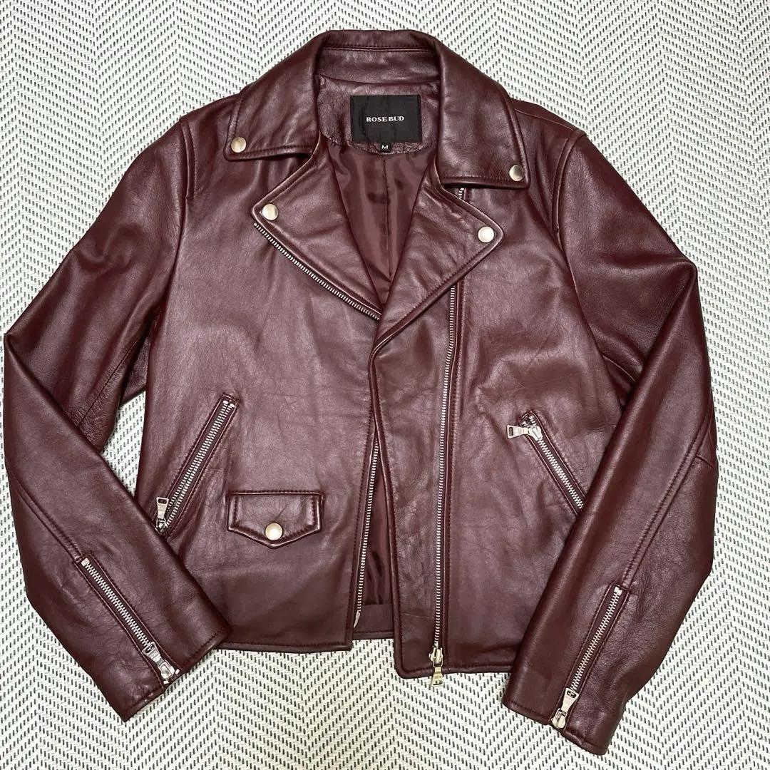 ROSE BUD 本革レザーダウンジャケット ROSE BUD 本革レザーダウンジャケット