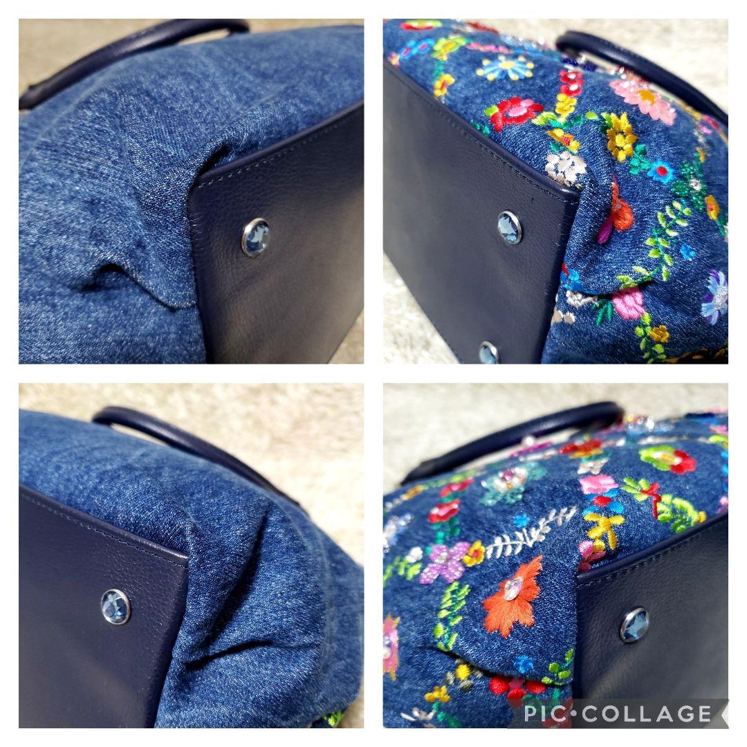 新品✨シンクビー デニム オーバーザレインボー 2way 花柄