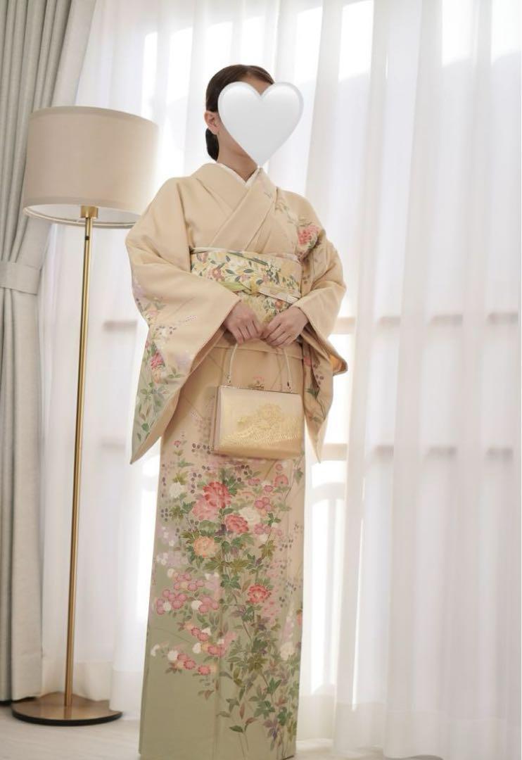 訪問着フルセッ【149】正絹入学式披露宴【訪問着、袋帯、帯締め