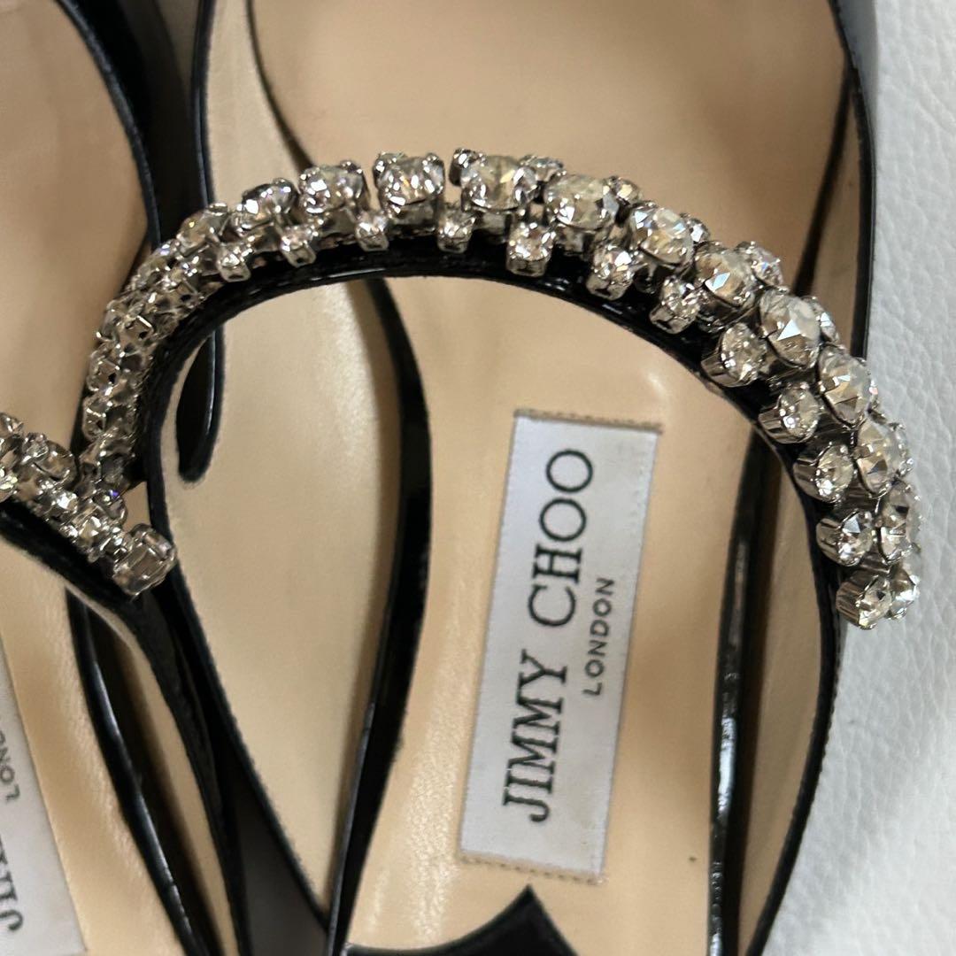 美品✨JIMMYCHOO Bing Flat 35 1/2 ビジュー ミュール