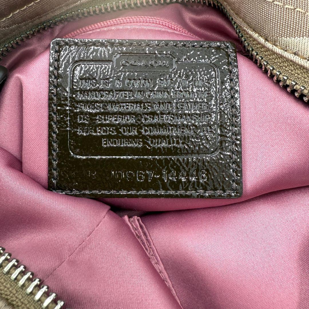 《美品》coach コーチ トートバッグ 2way キャンバス シグネチャー