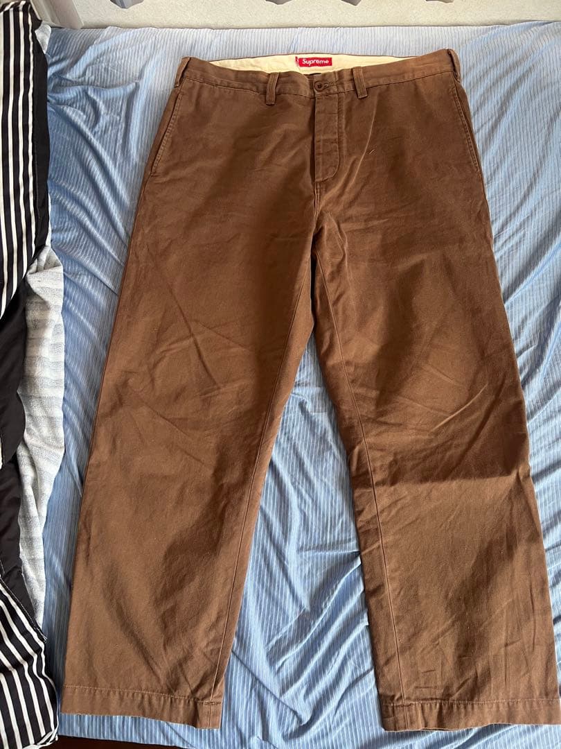 Supreme 2025ss Chino Pant ブラウン チノパン 36