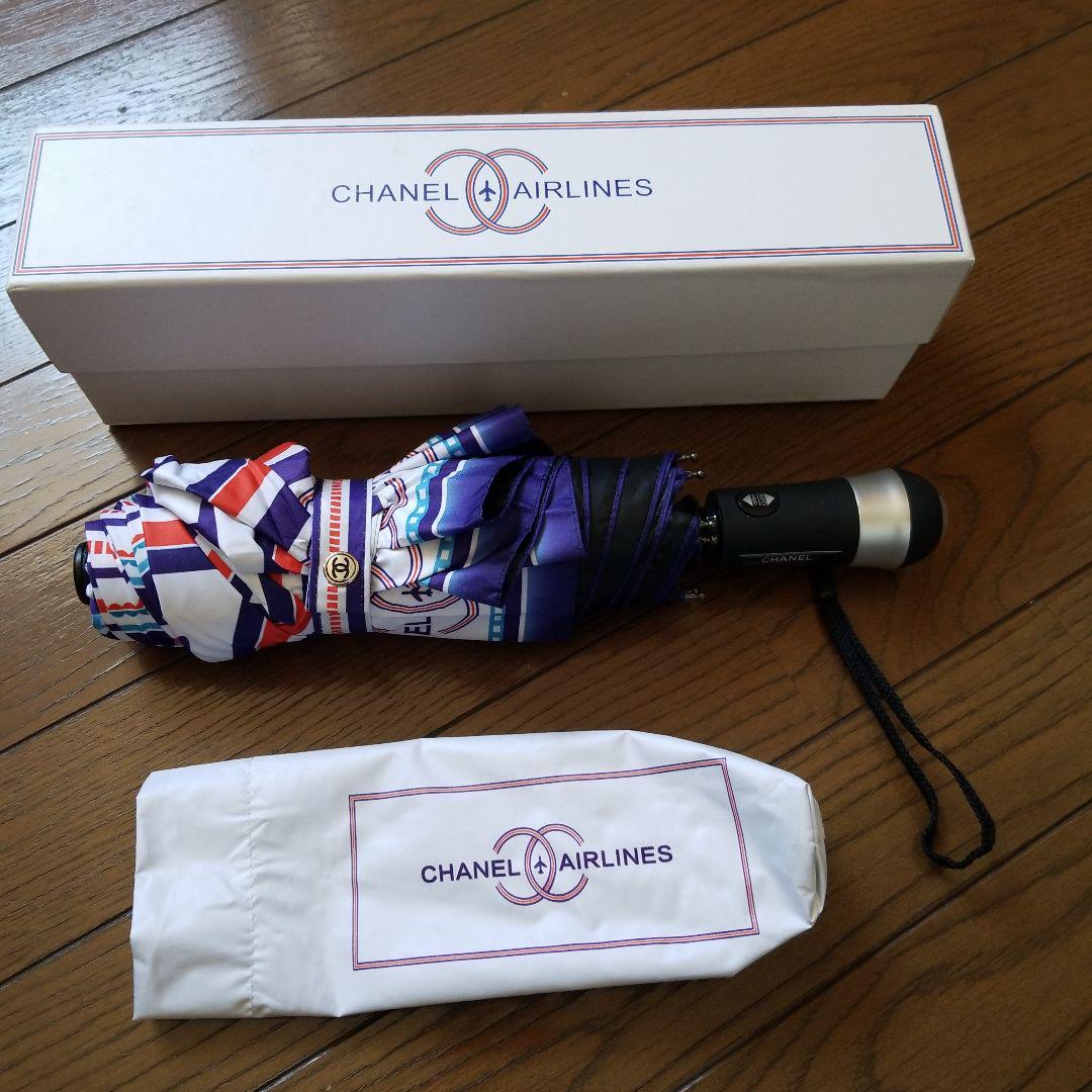 未使用】【レア】CHANEL AIRLINES 折りたたみ傘 レディース 未使用】【レア】CHANEL AIRLINES 折りたたみ傘 レディース