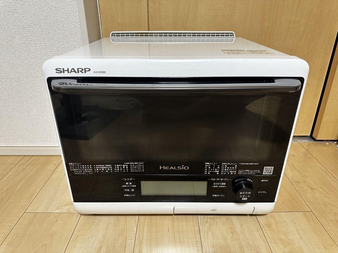 在庫処分 激安 SHARP メルカリ - ジャンク 2018年製 AX-XS500-W ヘルシオ 電子レンジ・オーブン