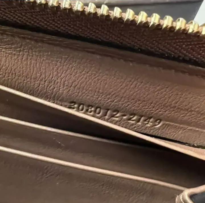 国産高品質 新品同様‼️ グッチ GUCCI 財布 長財布 シマレザー ラウンドファスナー CowPz-m65105848639 大得価高品質
