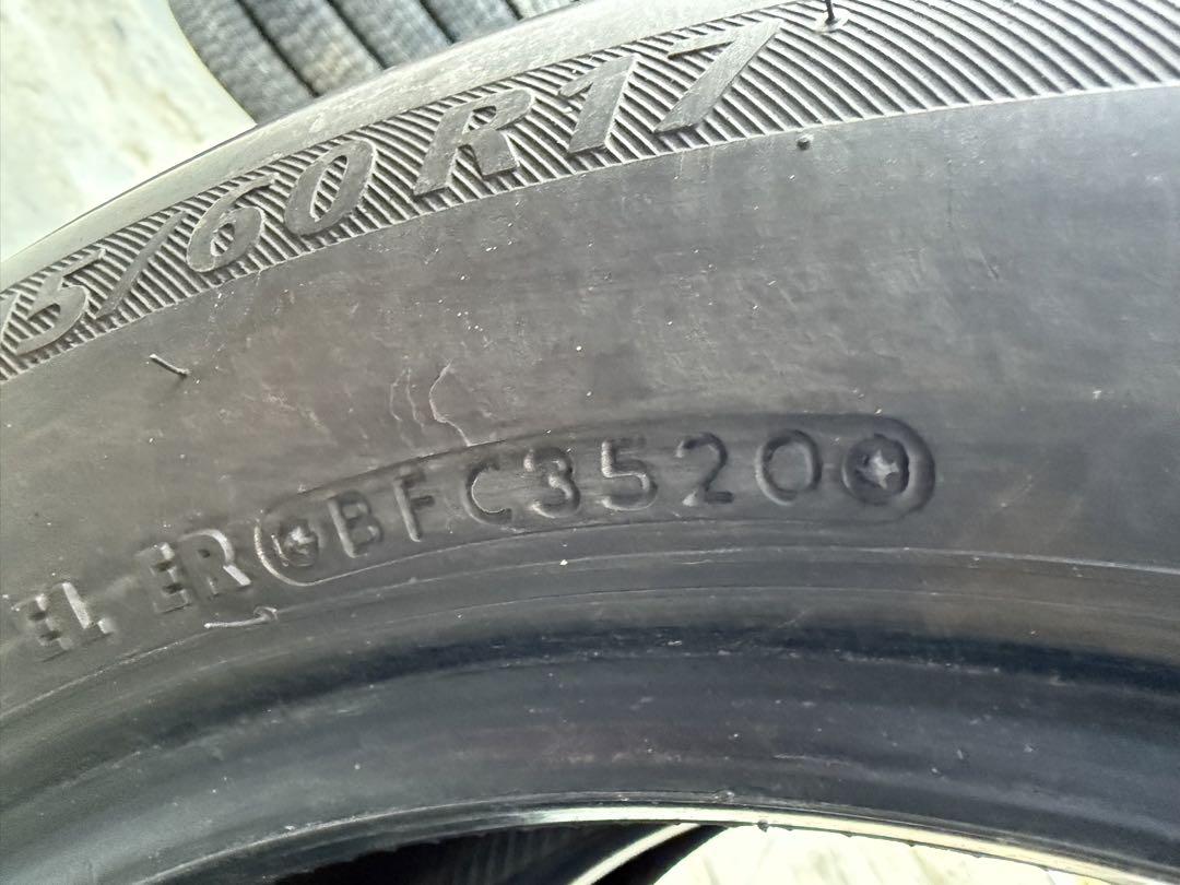 ブリヂストンサマータイヤ215／60R17 96H深溝