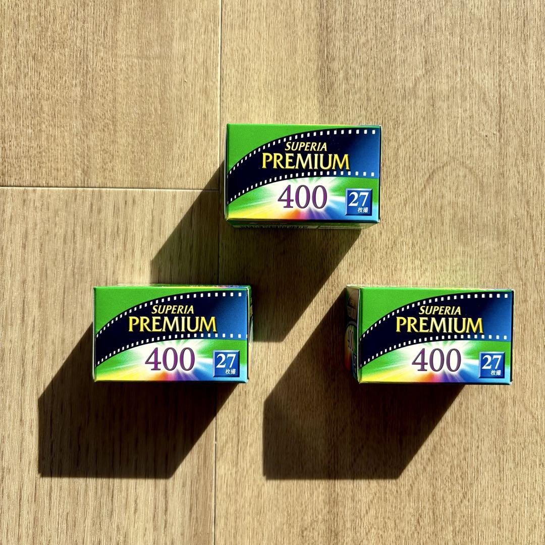 FUJIFILM SUPERIA PREMIUM 400 27枚撮り ３本セット 5,060円