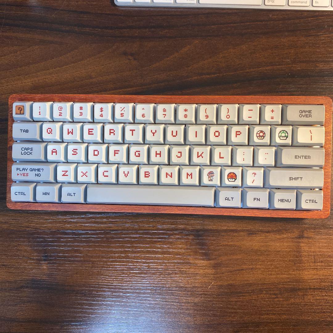 国産品 自作キーボード マリオ 黄軸 65 無印風 Pc周辺機器 Flaviogimenis Com Br
