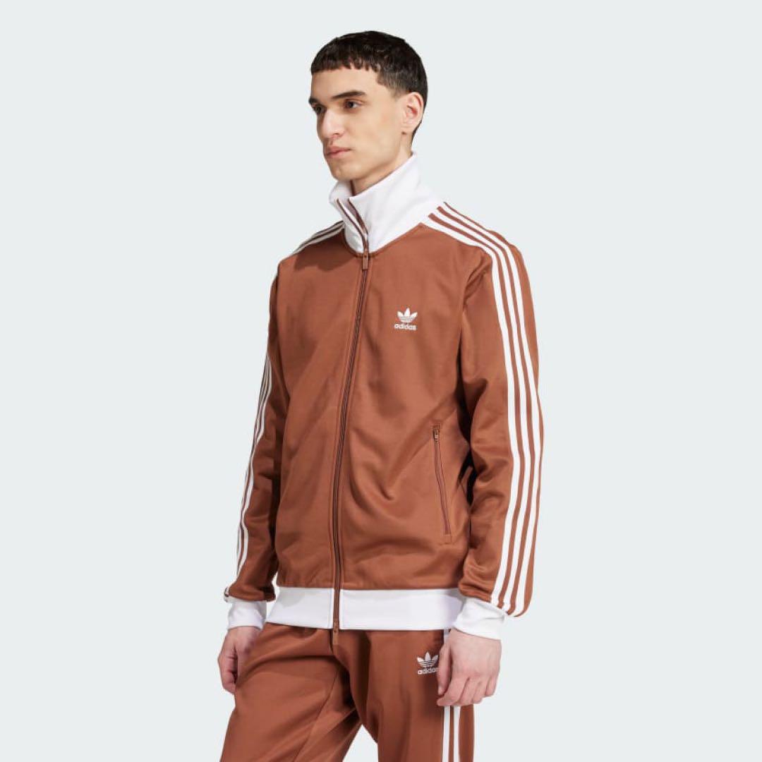 ☆8826 新品 adidas トラックジャケット べッケンバウアー ブラウン