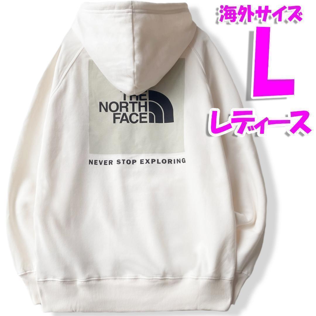 ノースフェイス レディース パーカー 白 新品 海外L 日本XL相当 gard