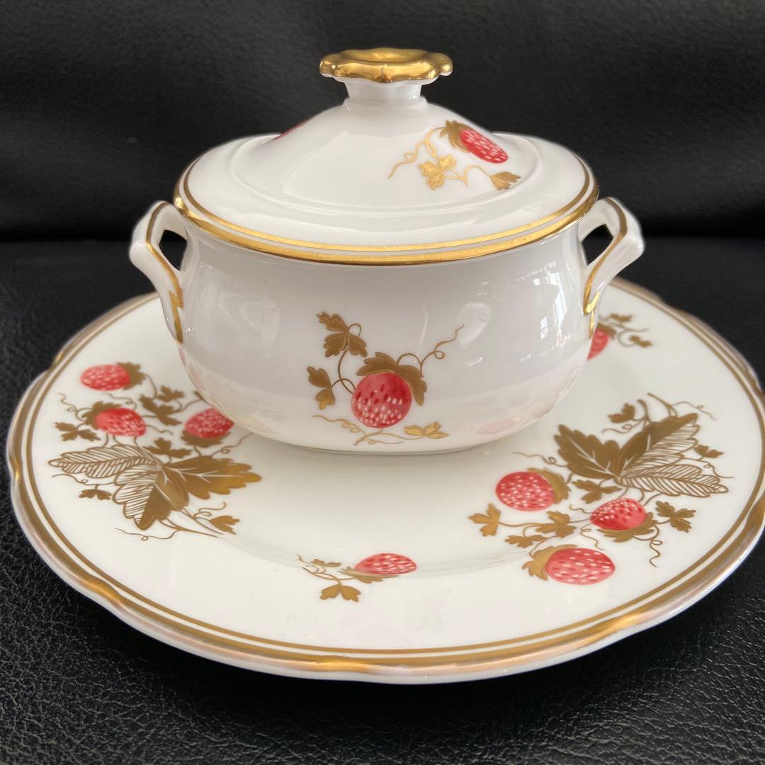 最大79%オフ! ウェッジウッド ストロベリーゴールド シュガーポット