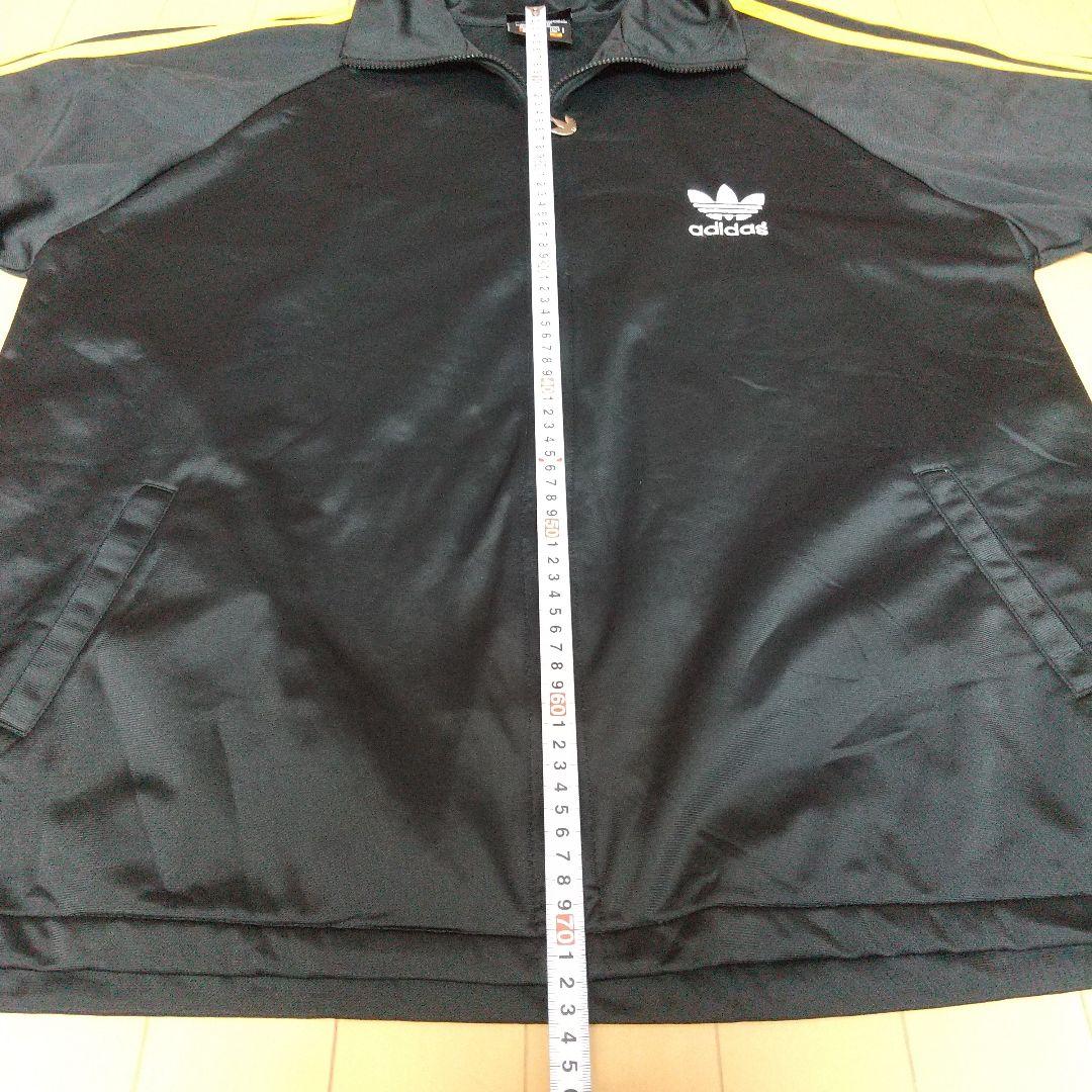 adidas トラックスーツ ブラック イエロー ジャージ セットアップ