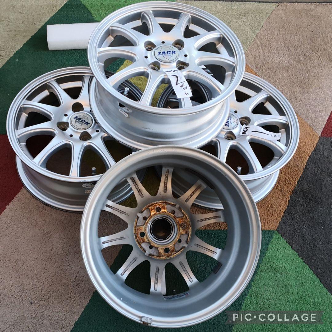 わせくださ→ ZACK 100 4H ホイール付き4本セッ N8S6g-m65117029721 jp-102 アルミ14×5.5J タイヤやホ